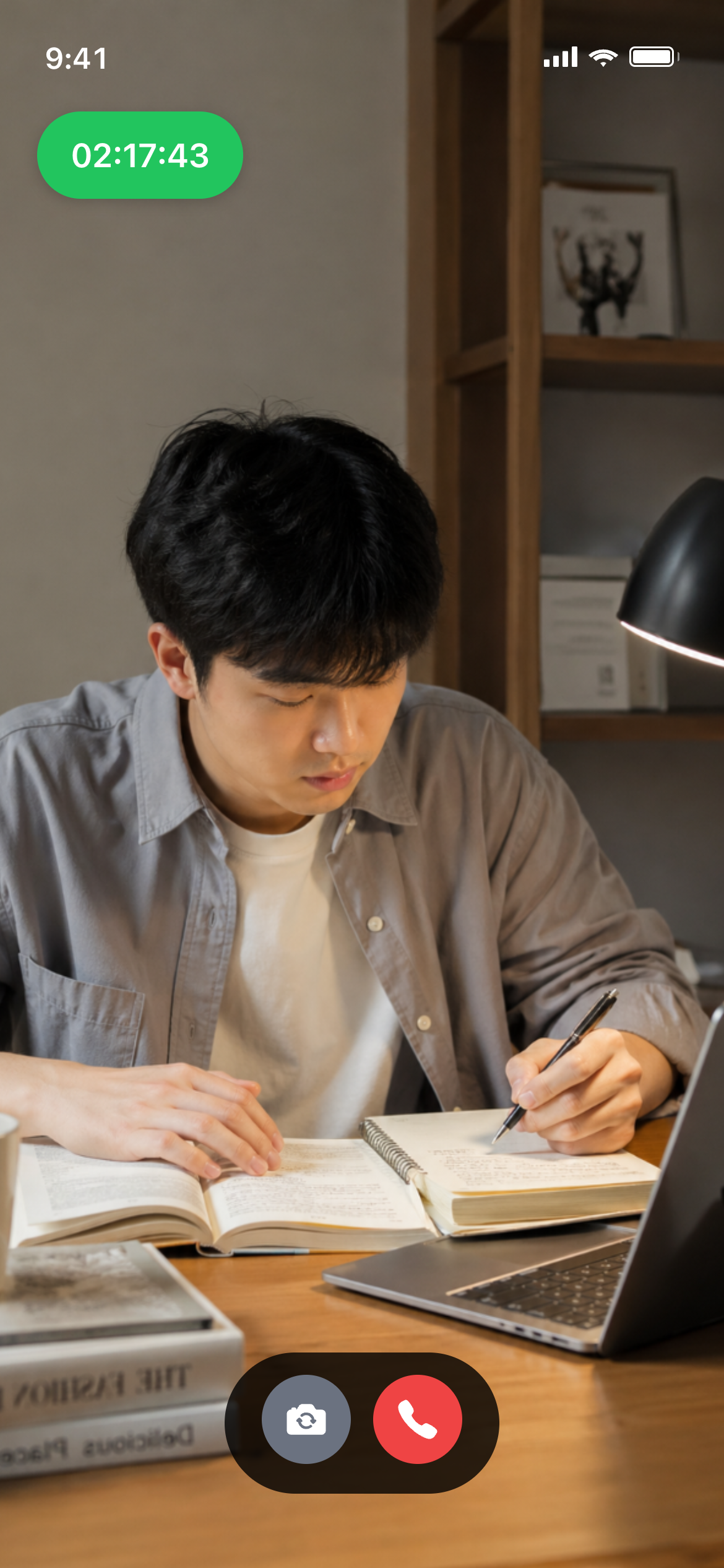 혼자 공부 모드 — AI가 카메라로 책상을 인식